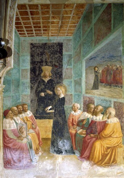The Dispute of Saint Catherine by Tommaso Masolino da Panicale
